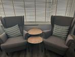2 oor fauteuils, Huis en Inrichting, Fauteuils, Ophalen, Zo goed als nieuw, 75 tot 100 cm, 50 tot 75 cm