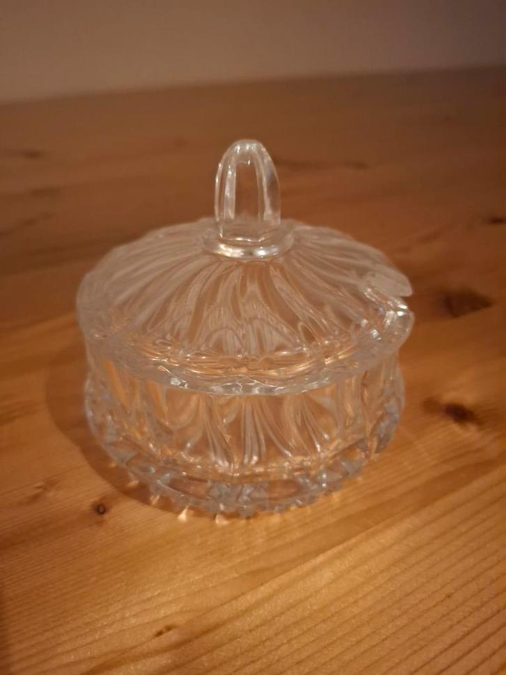 Loodkristallen Suikerpotje met Deksel, Antiek en Kunst, Antiek | Glas en Kristal, Ophalen