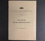 Toelichting op de loonspecificatie NS (1965), Ophalen of Verzenden, Zo goed als nieuw, Trein, Boek of Tijdschrift