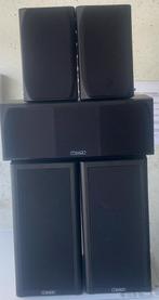 Mission uk vintage audioset front back and center speakers, Audio, Tv en Foto, Luidsprekers, Gebruikt, 60 tot 120 watt, Front, Rear of Stereo speakers