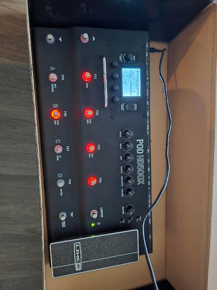 Line 6 POD HD500x - Multi-effect processor, Muziek en Instrumenten, Effecten, Gebruikt, Chorus, Delay of Echo, Distortion, Overdrive of Fuzz