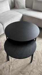 Salon tafels zwart, Ophalen, 50 tot 100 cm, Rond, Zo goed als nieuw