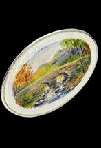 Prachtige harmony zilver &amp; giloche emaille broche, Verzenden, Zilver, Broche