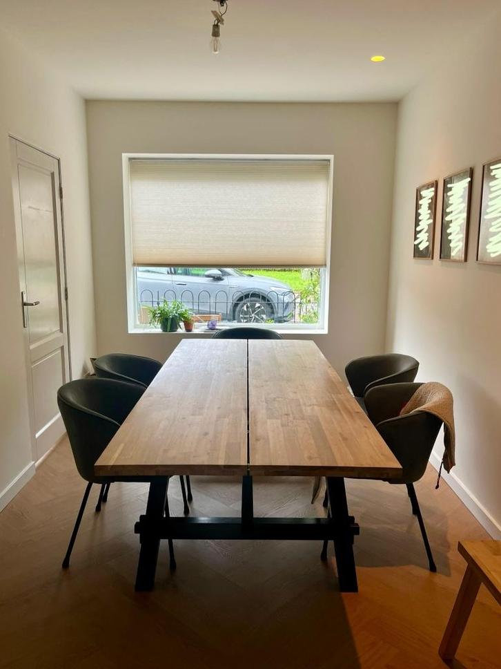 Ikea Skogsta eettafel, Huis en Inrichting, Tafels | Eettafels, Gebruikt, 50 tot 100 cm, 200 cm of meer, Vijf personen of meer