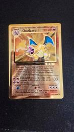 Gouden Charizard kaart - Zeldzaam!, Ophalen of Verzenden, Gebruikt, Losse kaart, Foil