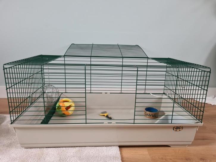 Cavia / Konijnen hok + transportkooi, Dieren en Toebehoren, Knaagdieren en Konijnen | Hokken en Kooien, Zo goed als nieuw, Kooi