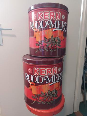 Koffie blik 5KG  vintage 2 stuks beschikbaar voor biedingen