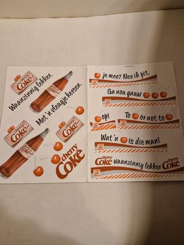 1150 Vintage Cherry Coke Sticker  beschikbaar voor biedingen