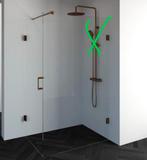 Nieuwe douchecabine 2-delig 120x80cm, Ophalen, Nieuw, Overige materialen, Minder dan 20 mm