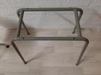 Onderstel voor salontafel groengrijs metaal, Ophalen, Gebruikt, 50 tot 100 cm, 50 tot 100 cm