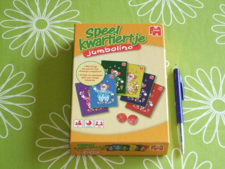 Speelkwartiertje Jumbolino, Hobby en Vrije tijd, Gezelschapsspellen | Overige, Zo goed als nieuw, Een of twee spelers, Drie of vier spelers