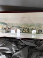 Oude Paarden Prent - Jachttafereel, Antiek en Kunst, Ophalen of Verzenden