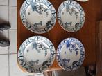 te koop 4 ontbijt bordjes Petrus Regout serie NANKIN, Antiek en Kunst, Ophalen of Verzenden