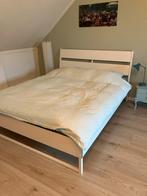 Wit Tweepersoonsbed 160x200 cm, Ophalen, Wit, Tweepersoons, Zo goed als nieuw