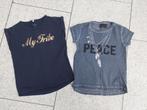 2 zomer shirts meisje maat 128, Ophalen of Verzenden, Zo goed als nieuw, Meisje, Shirt of Longsleeve