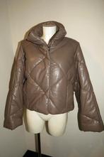 Stand Studio puffer leder look bruin tint heerlijk warm M, Kleding | Dames, Jassen | Winter, Maat 38/40 (M), Bruin, Verzenden
