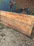 Werkbankblad met ijzeren plaat, Doe-het-zelf en Verbouw, Gebruikt, Ophalen of Verzenden, Plank, Overige houtsoorten