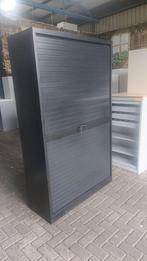 Nette zwarte metalen horizontale roldeurkast, Huis en Inrichting, Kasten | Roldeurkasten en Archiefkasten, 100 tot 150 cm, R, Ophalen of Verzenden