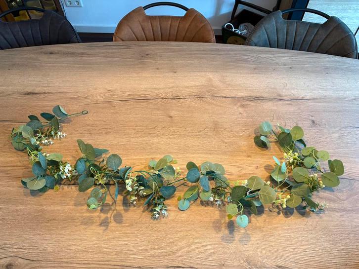 Mooi decoratieve  slingers - eucalyptus bladeren, Hobby en Vrije tijd, Feestartikelen, Nieuw, Versiering, Geboorte of Huwelijk