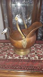 Koperen kolenkit / haardstel emmer, Antiek en Kunst, Ophalen, Koper