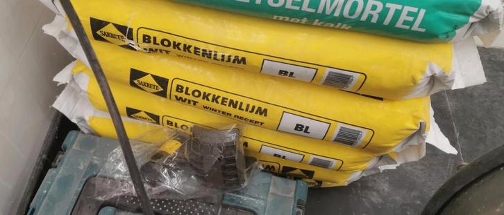 4x Sakrete Blokkenlijm Wit Winter Recept, Doe-het-zelf en Verbouw, Metselstenen, Nieuw, Overige typen, Ophalen