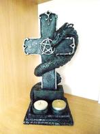 Marka Cross gothic kruisbeeld met pentagram, Verzamelen, Beelden en Beeldjes, Ophalen of Verzenden, Zo goed als nieuw, Religie