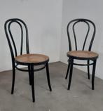 Set van 2 originele thonet stoelen, Ophalen of Verzenden, Gebruikt, Zwart, Twee