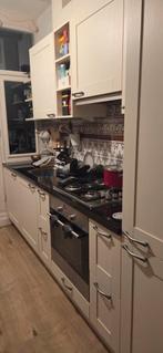 Complete Crème Keuken met Siemens Apparatuur, Ophalen, Gebruikt, Graniet of Steen