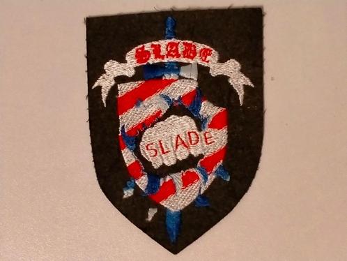 Slade rock hardrock vintage shield logo patch SUPER RARE, Verzamelen, Muziek, Artiesten en Beroemdheden, Nieuw, Kleding, Ophalen of Verzenden