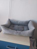 Leuk grijs honden mandje, Ophalen of Verzenden, Gebruikt, Stof