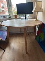 Ronde houten eiken eettafel van WOOOD, 120 cm, Huis en Inrichting, Tafels | Eettafels, Ophalen, Gebruikt, 100 tot 150 cm, Rond