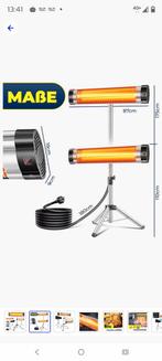 Elektrische Terrasverwarmer - Nieuw!, Tuin en Terras, Elektrisch, Waterbestendig, Vloer, Nieuw