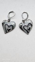 Vintage Grijze Oorbellen - Gemailleerd, Sieraden, Tassen en Uiterlijk, Oorbellen, Overige materialen, Ophalen of Verzenden, Grijs