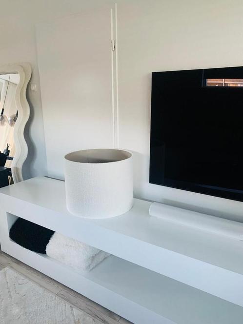 Beeldschone grote off white Light&Living bolero lampenkap, Huis en Inrichting, Lampen | Lampenkappen, Zo goed als nieuw, 25 tot 50 cm