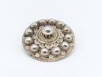 Zilveren Zeeuwse knop broche, Gebruikt, Info@zilverwebsite.nl, Verzenden, Minder dan 4 cm