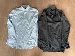 WE Overhemd Set - Grijs & Lichtblauw - Maat L, Kleding | Heren, Overhemden, WE, Blauw, Ophalen of Verzenden, Zo goed als nieuw