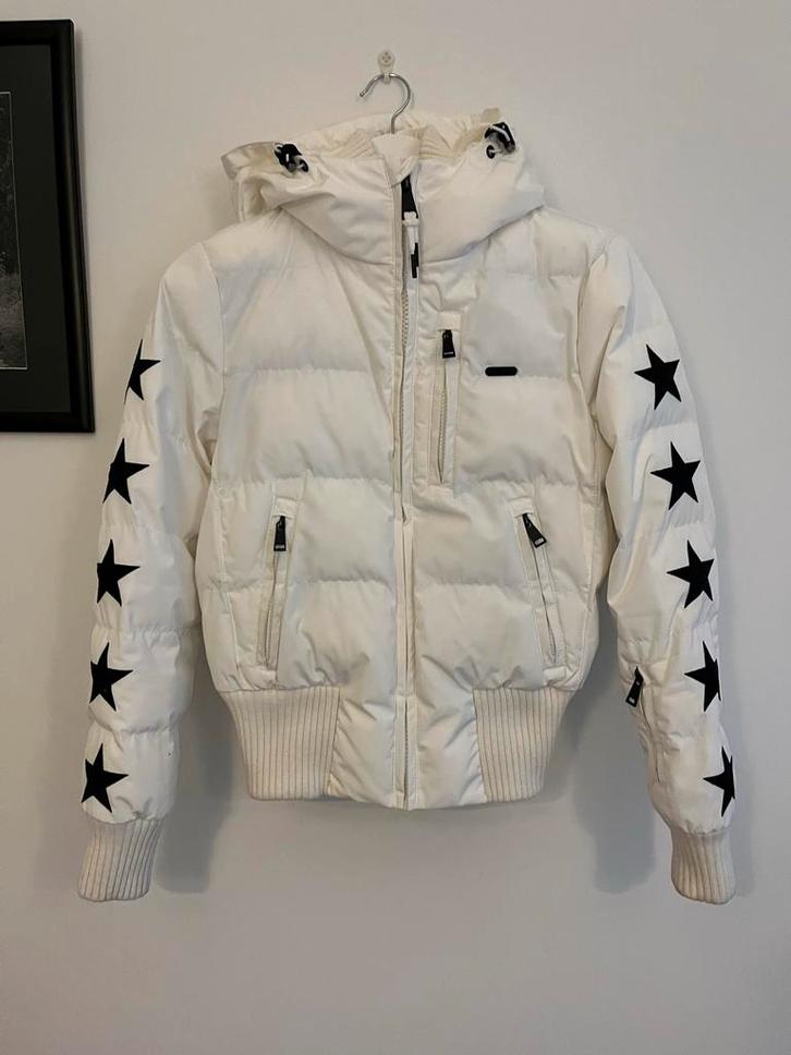 Airforce Taos Ski Jack Dames XS Wit -Zwarte ster, Kleding | Dames, Wintersportkleding, Zo goed als nieuw, Jack, Maat 34 (XS) of kleiner