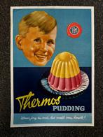 Thermos Pudding oude reclame poster, Verzamelen, Posters, Ophalen of Verzenden, Gebruikt, Rechthoekig Staand