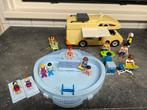 Playmobil Zwembad met Camper en Figuren, Kinderen en Baby's, Speelgoed | Playmobil, Ophalen of Verzenden, Gebruikt, Complete set