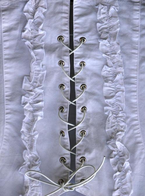 Blouse (Trachten-Bluse) Oktoberfest ?, Kleding | Dames, Blouses en Tunieken, Zo goed als nieuw, Maat 38/40 (M), Wit, Ophalen of Verzenden