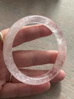 Rozenkwarts bangle, Ophalen of Verzenden, Zo goed als nieuw, Roze, Zilver
