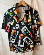 Retro Cassette Shirt - Maat M, Ophalen of Verzenden, Nieuw, Zwart, Halswijdte 39/40 (M)