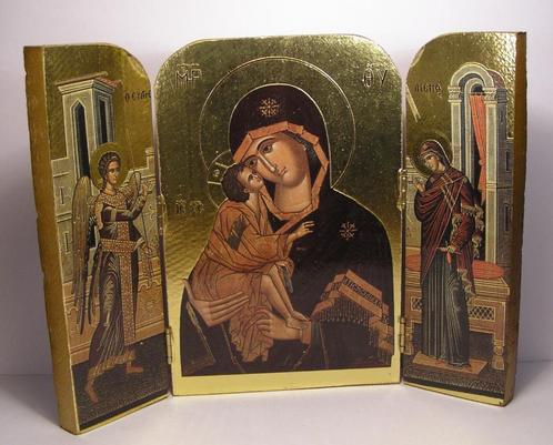 DN00 Drieluik met Moeder Maria & Christus (nieuw), Verzamelen, Religie, Nieuw, Beeld(je), Verzenden