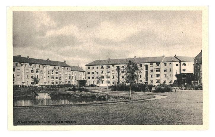 943609 Vlaardingen ZH Mendelssohnplein Mooie oude kaart Onbe, Verzamelen, Ansichtkaarten | Nederland, Ongelopen, Zuid-Holland