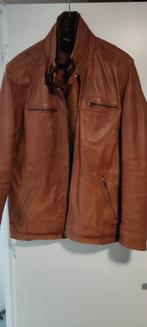 Leren jas, Kleding | Heren, Jassen | Winter, Ophalen of Verzenden, Gedragen, Maat 52/54 (L), Bruin