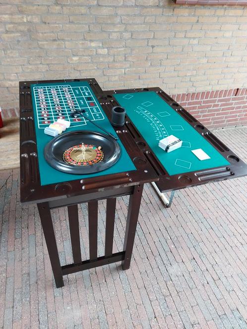 Roulette - Poker - Dobbel - Casino tafel te huur 50 euro, Hobby en Vrije tijd, Feestartikelen | Verhuur, Zo goed als nieuw, Ophalen