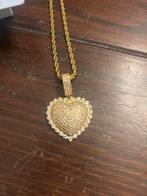 Drippy's A’dam Goud ( laag) Ketting met Hart Hanger - Nieuw, Sieraden, Tassen en Uiterlijk, Kettingen, Ophalen of Verzenden, Nieuw
