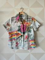 Kyushyu blouse wit vis japans M/38 vintage 90’s, Ophalen of Verzenden, Zo goed als nieuw, Maat 38/40 (M), Wit