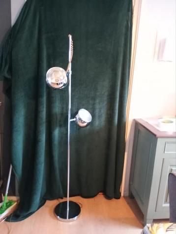Vintage Vloerlamp met 2 Spots beschikbaar voor biedingen