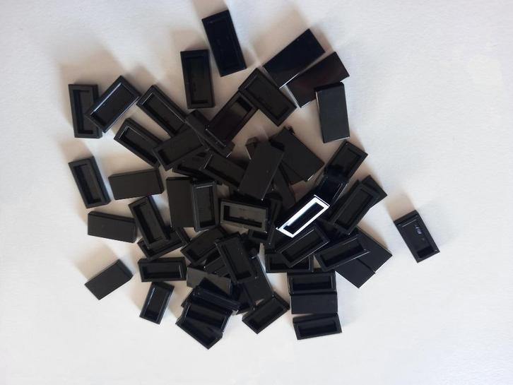 NIEUW: Tile 1x2 ZWART, Kinderen en Baby's, Speelgoed | Duplo en Lego, Nieuw, Lego, Losse stenen, Ophalen of Verzenden
